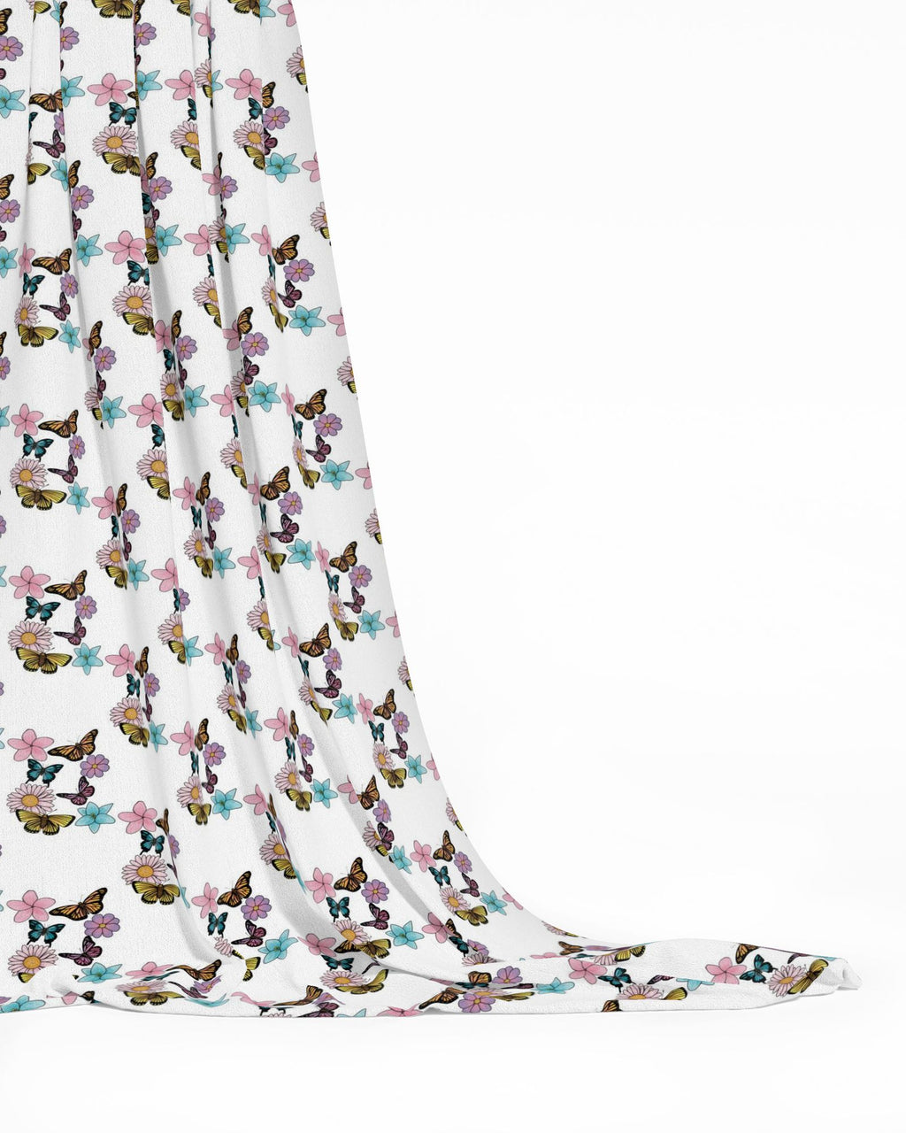Colorful Butterflies Fabric Printing