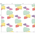 Candy Hearts Fabric Printing