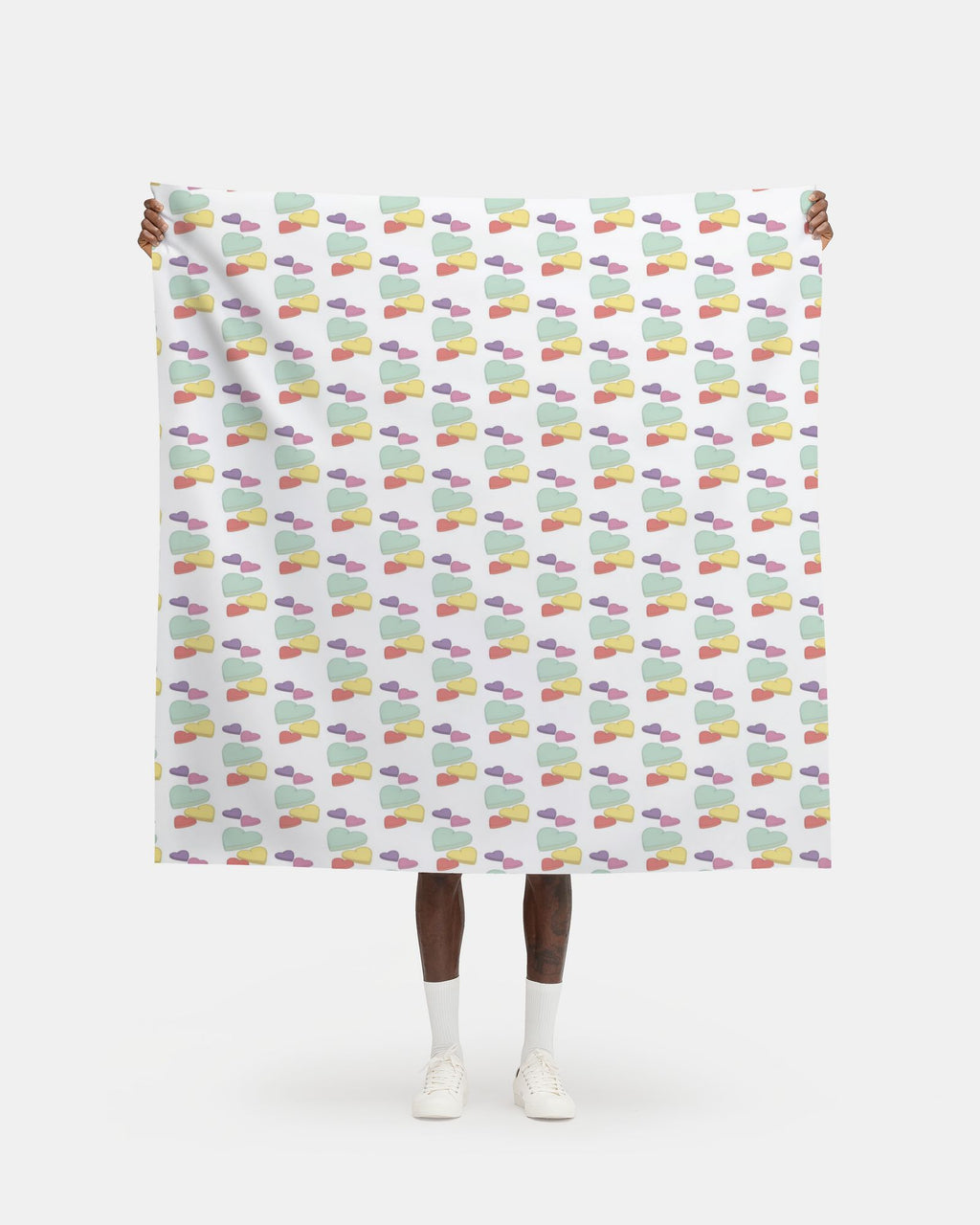Candy Hearts Fabric Printing