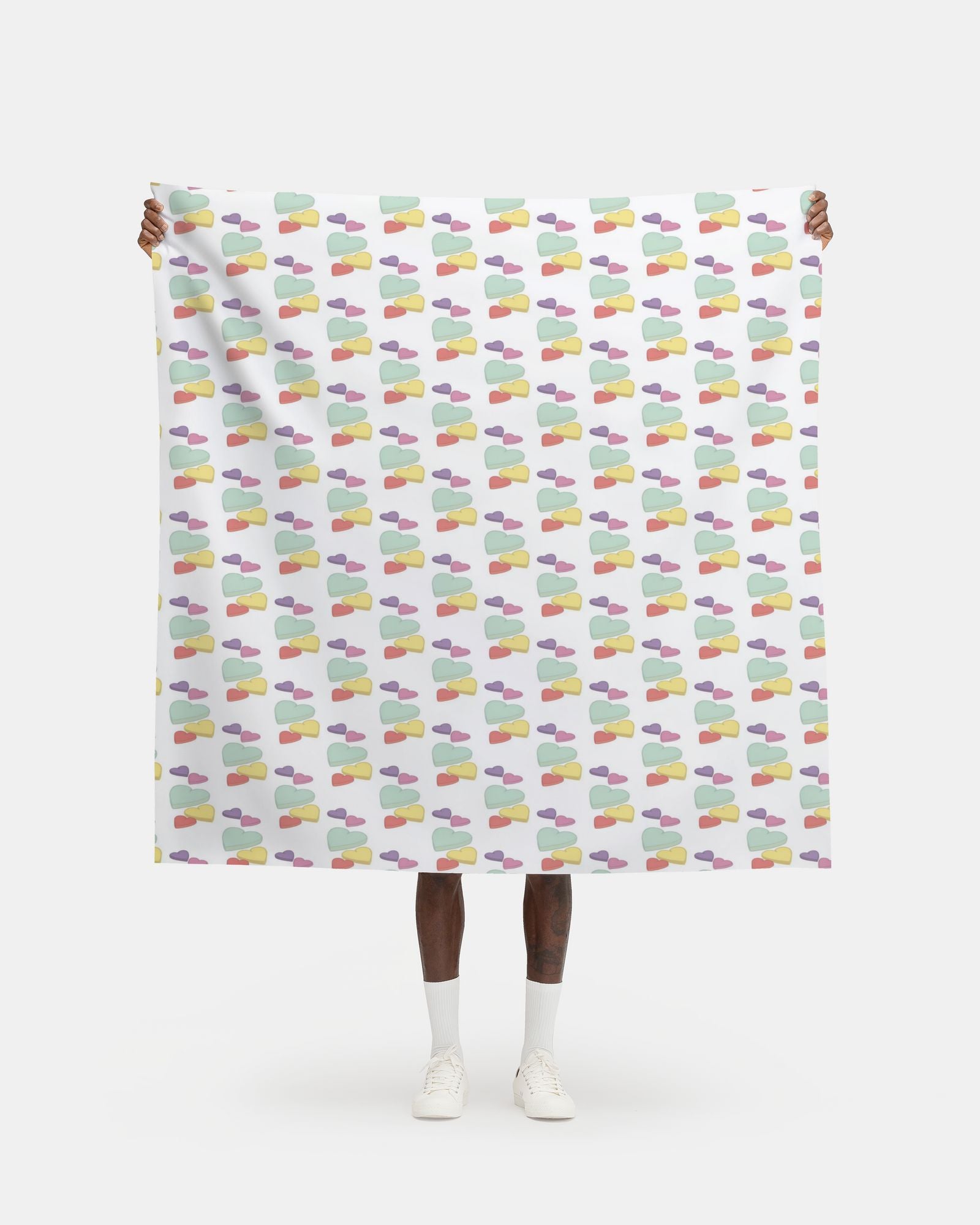 Candy Hearts Fabric Printing
