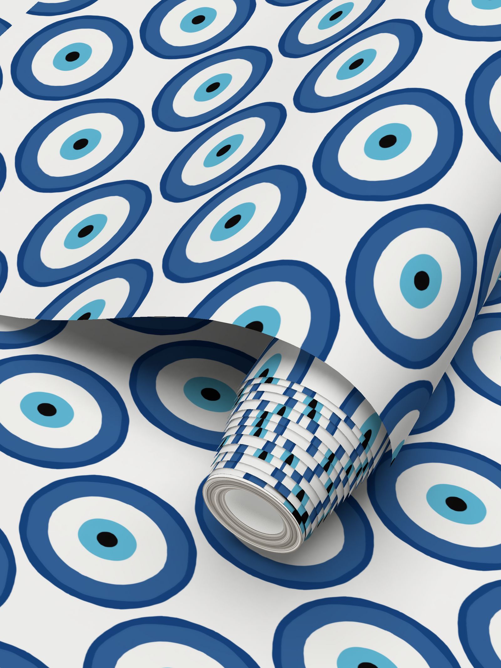 Evil Eye Repeat Pattern Wallpaper