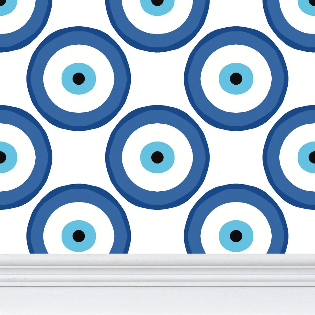 Evil Eye Repeat Pattern Wallpaper