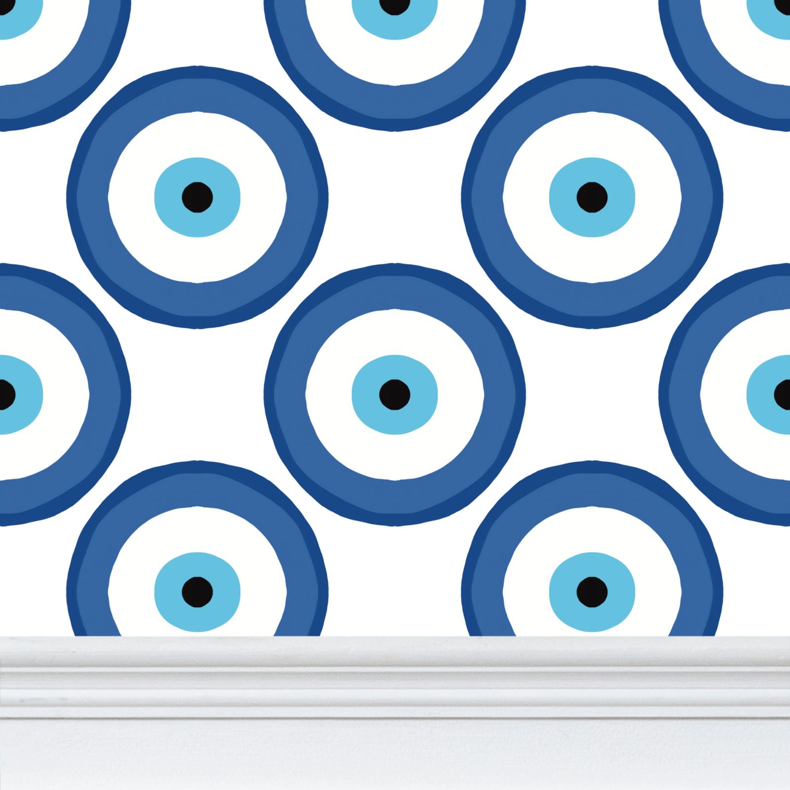 Evil Eye Repeat Pattern Wallpaper