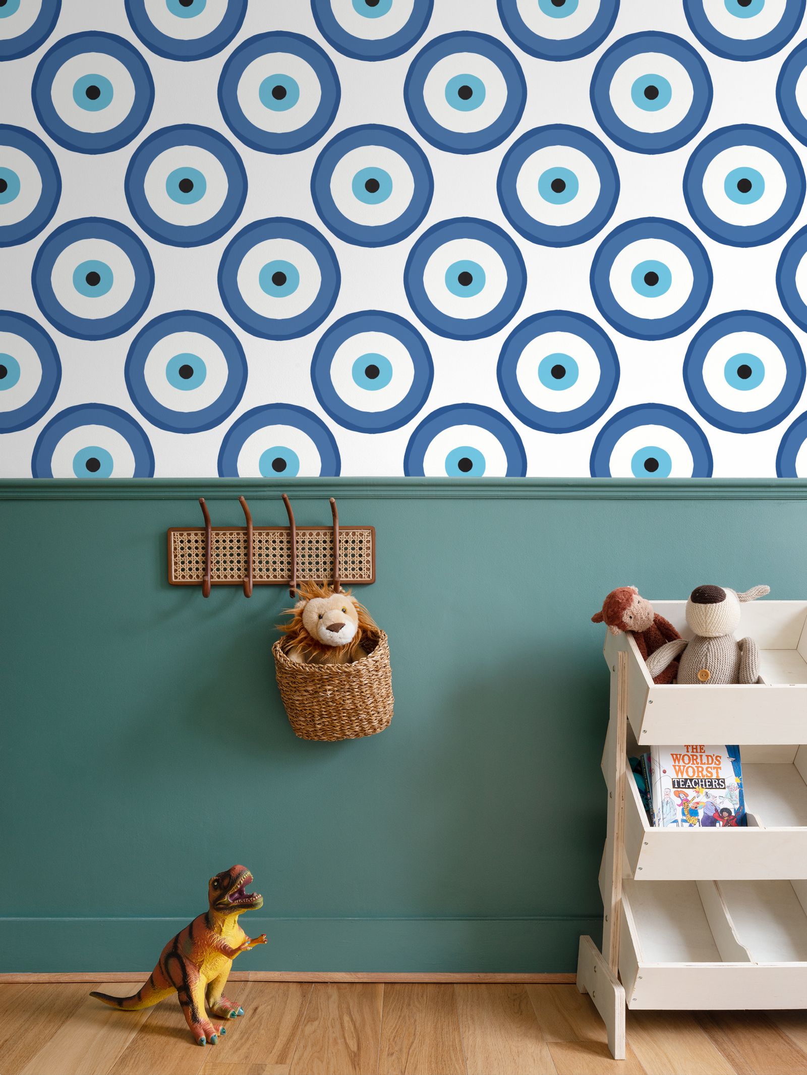 Evil Eye Repeat Pattern Wallpaper