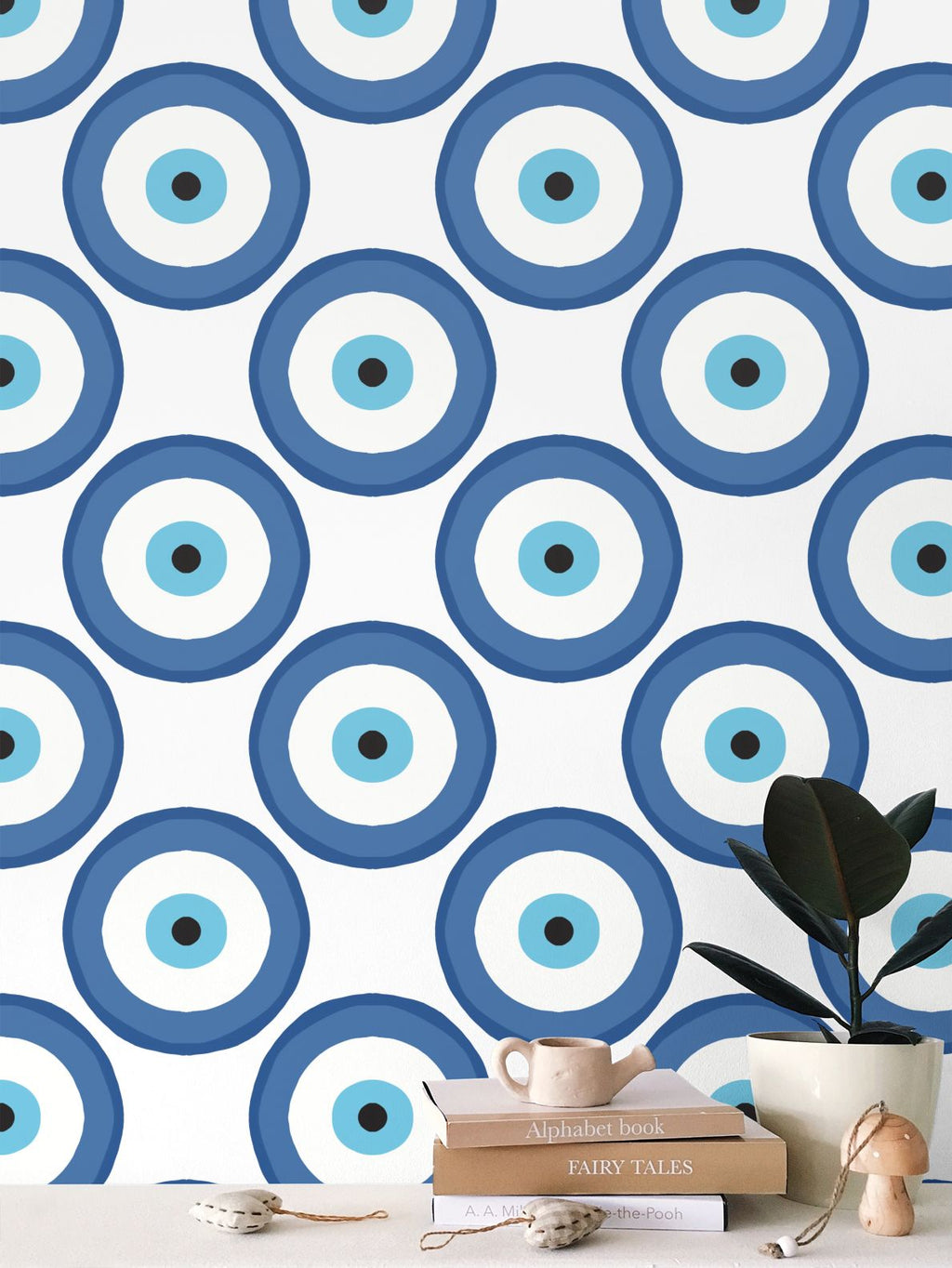 Evil Eye Repeat Pattern Wallpaper
