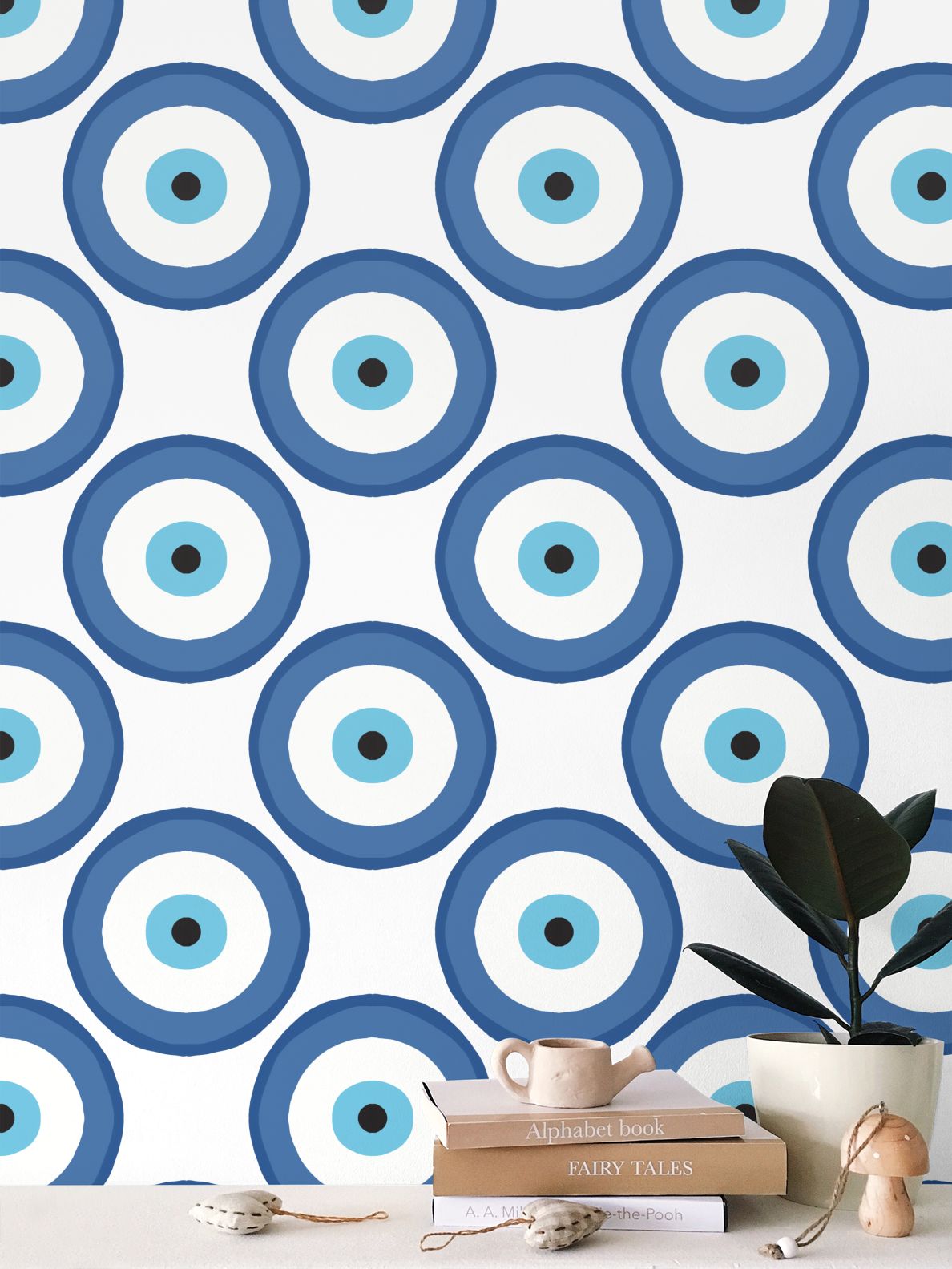 Evil Eye Repeat Pattern Wallpaper