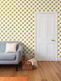 Honey Bee Repeat Pattern Wallpaper